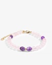Rose quartz and amethyst bracelet WBRA128MC