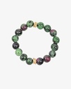 Women's bracelet with ruby ​​zoisite stone WBRA136GN