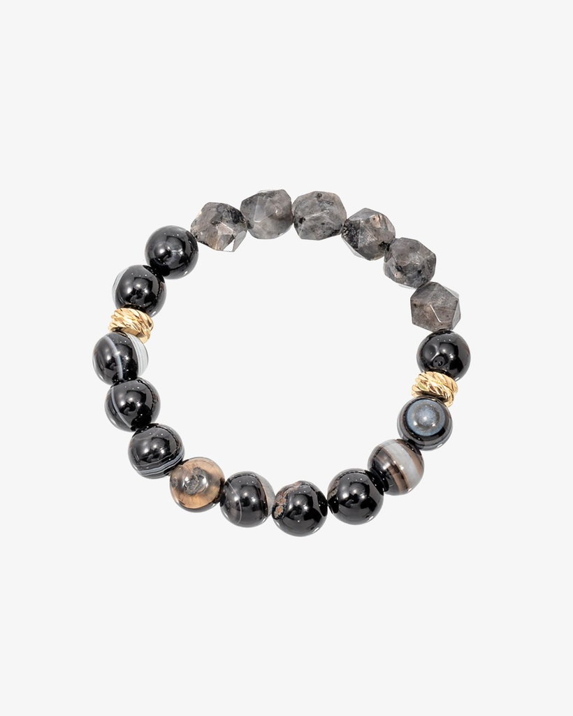 Women's labradorite and agate bracelet WBRA143MC