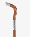Omani dark wood crutch stick CAN841