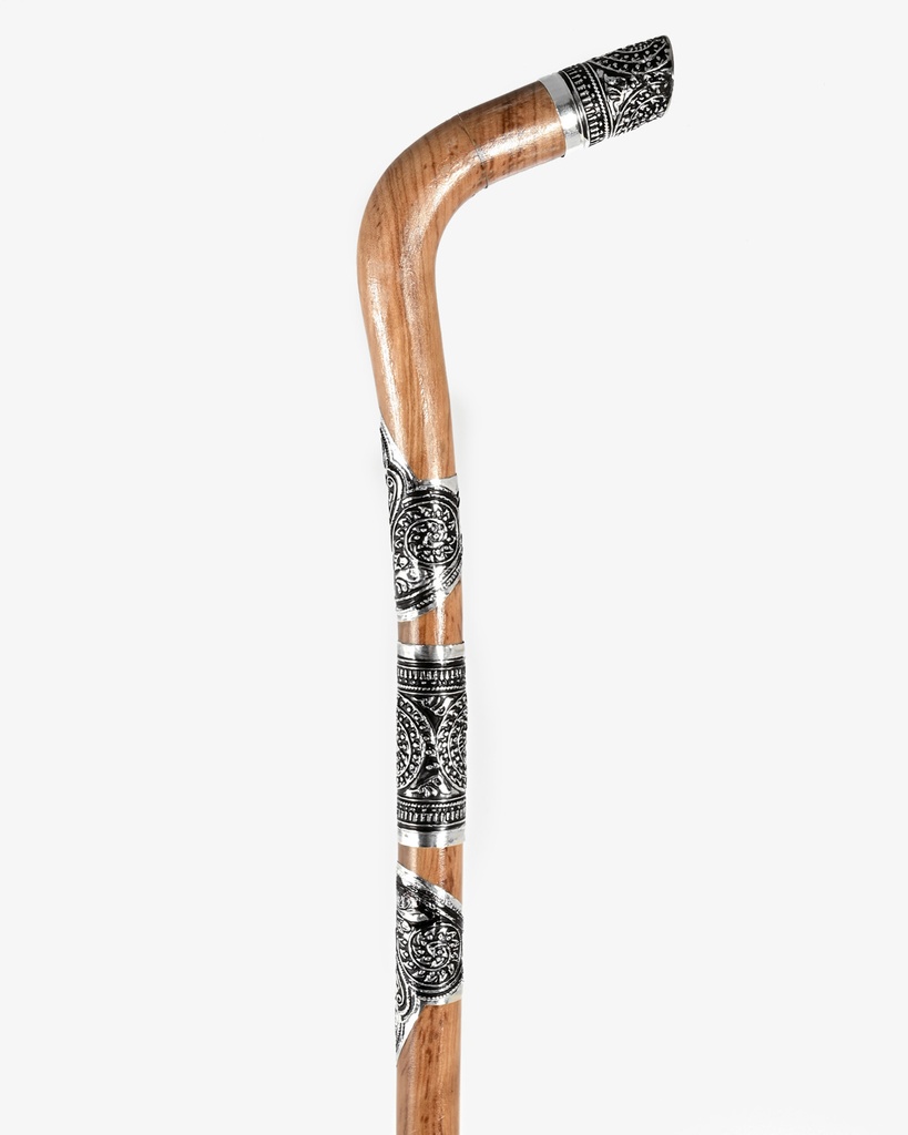 Omani dark wood crutch stick CAN845