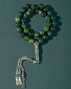 Natural Green Agate Stone Rosary ROS8141GN