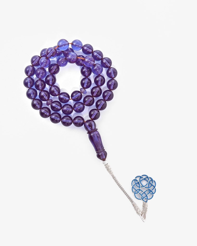 سبحة فاتوران لون أزرق شفاف