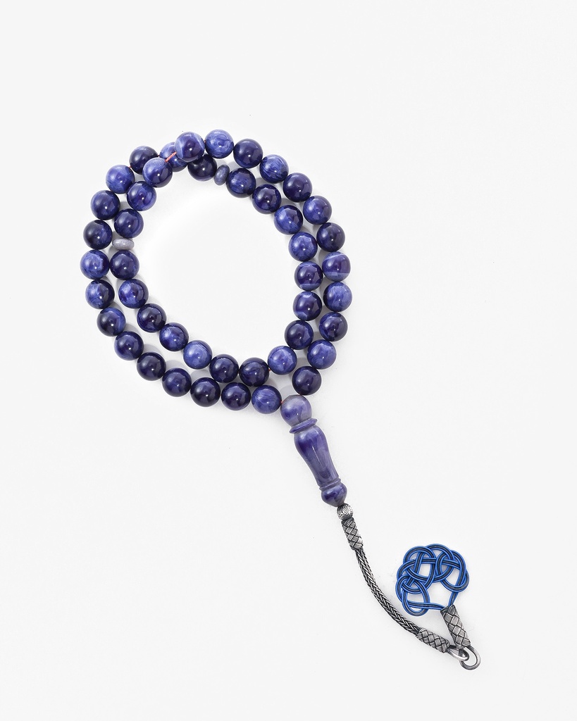 New cast Fatouran rosary with veins ROS7001BL
