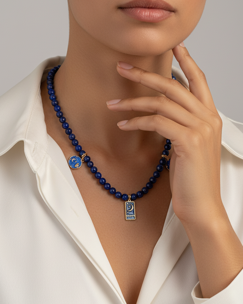 Lapis lazuli stone WNEC303BL