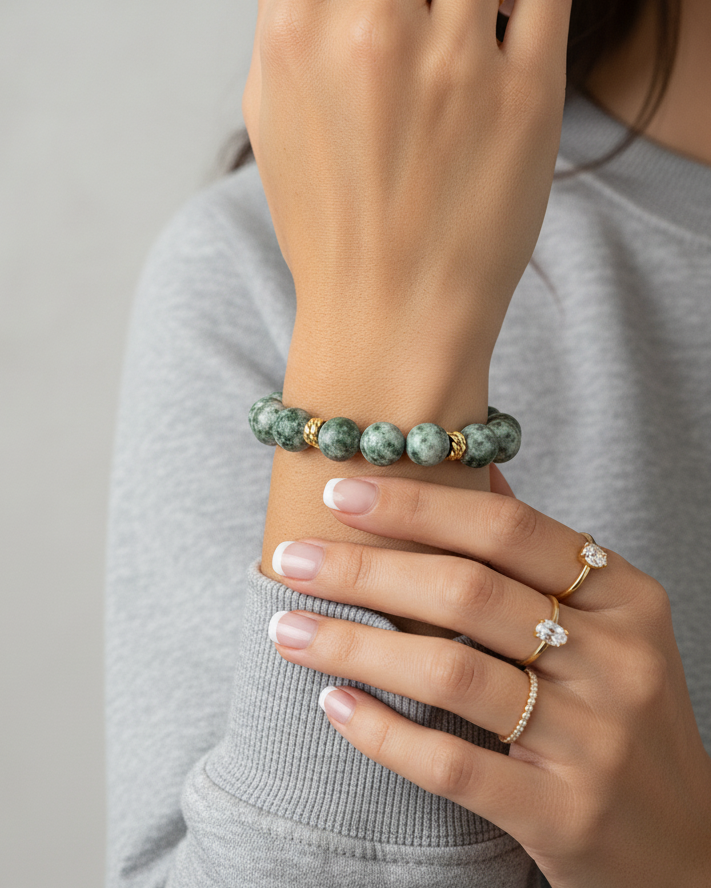 Agate stone bracelet WBRA191GN