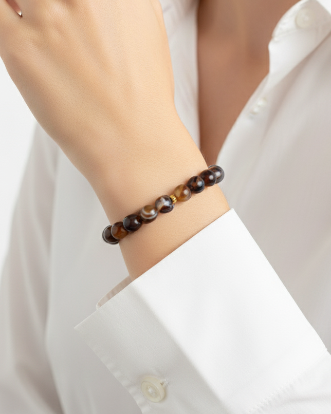 Veined Agate Bracelet  WBRA197BN