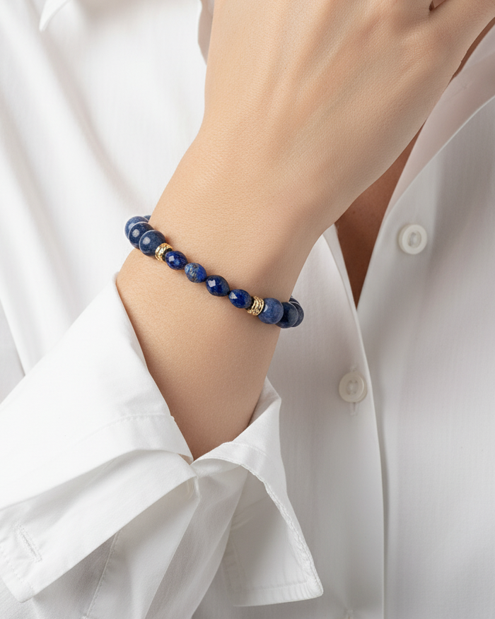 Lapis Lazuli and Sodalite Bracelet WBRA203BL