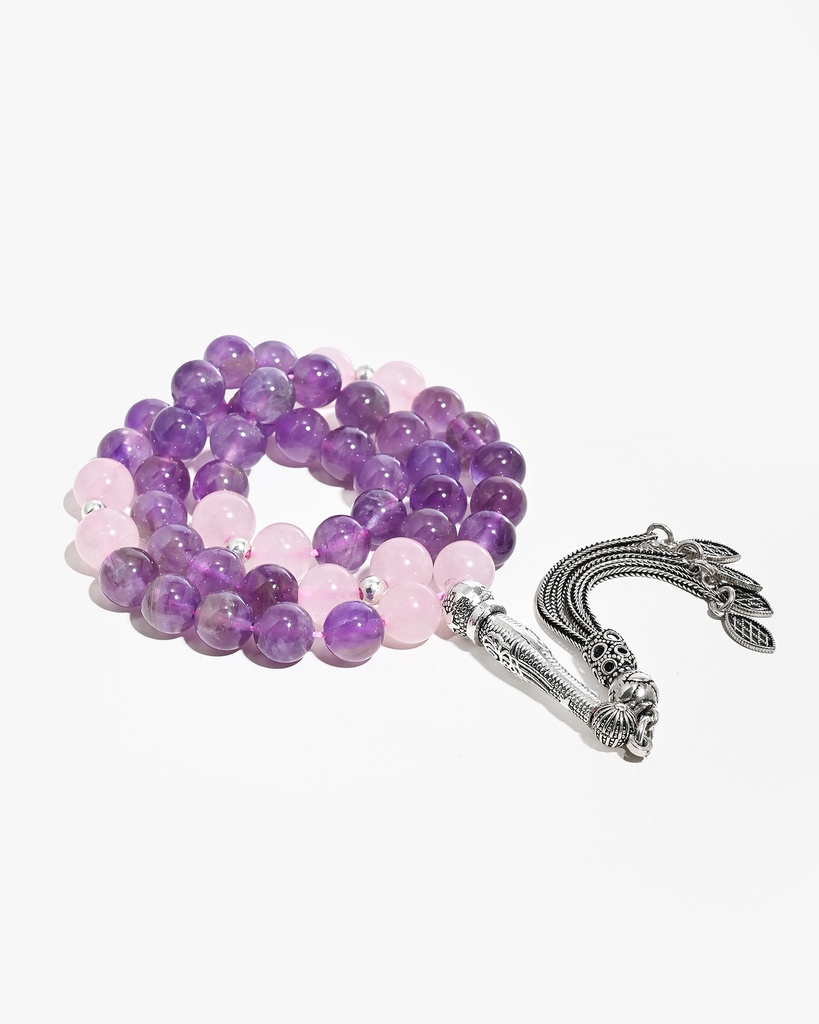Amethyst and Rose Quartz Rosary ROS5487MC