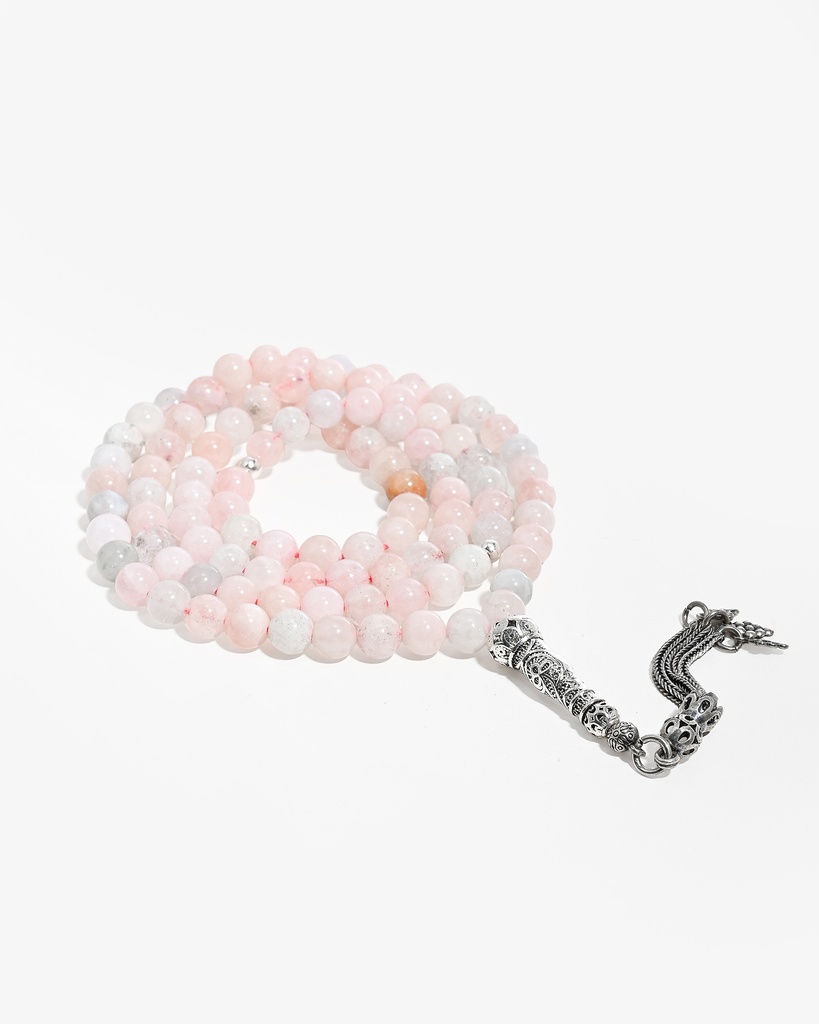 Morganite Stone Rosary ROS5501MC