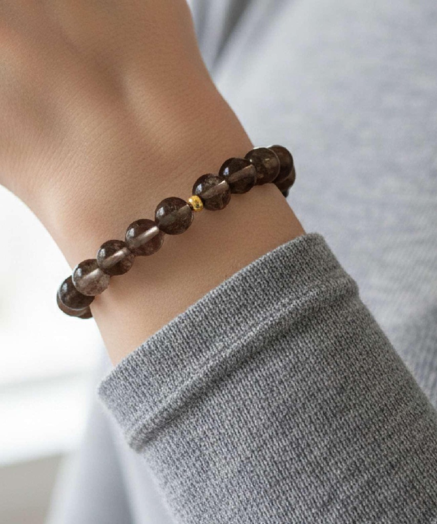 Smoky quartz bracelet WBRA221GY