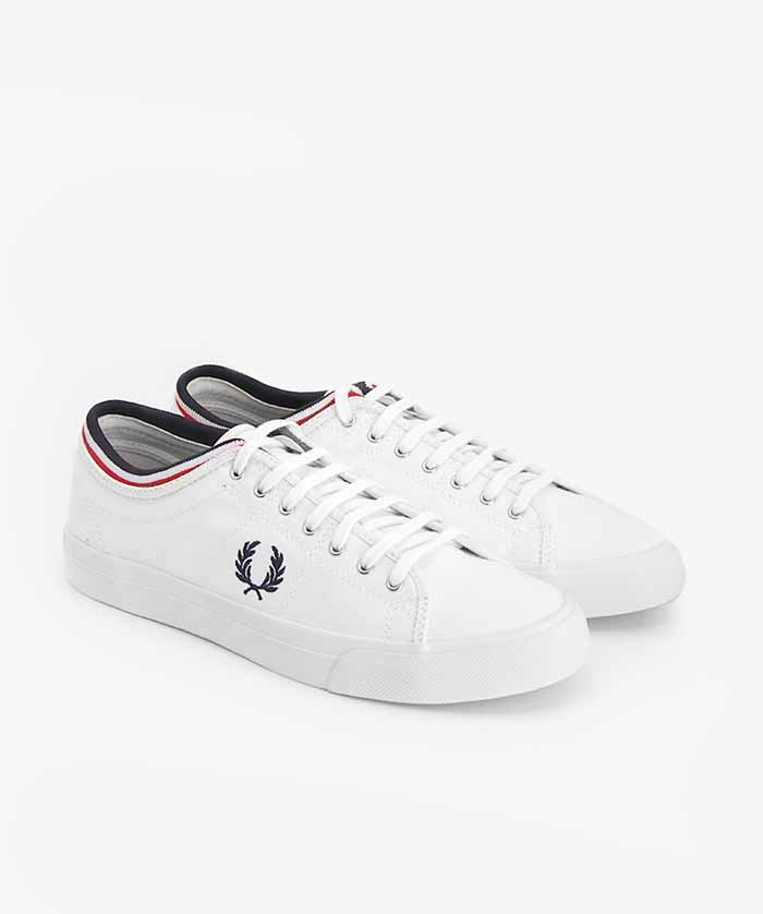 FRED PERRY TIPPED CUFF  B5210U White