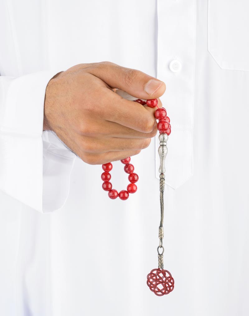 23859 rosary red coral