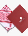 PR01R Pure rose Shemagh red