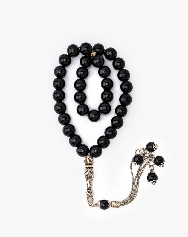 ROSARY AGATE STONE 27814ROSBK