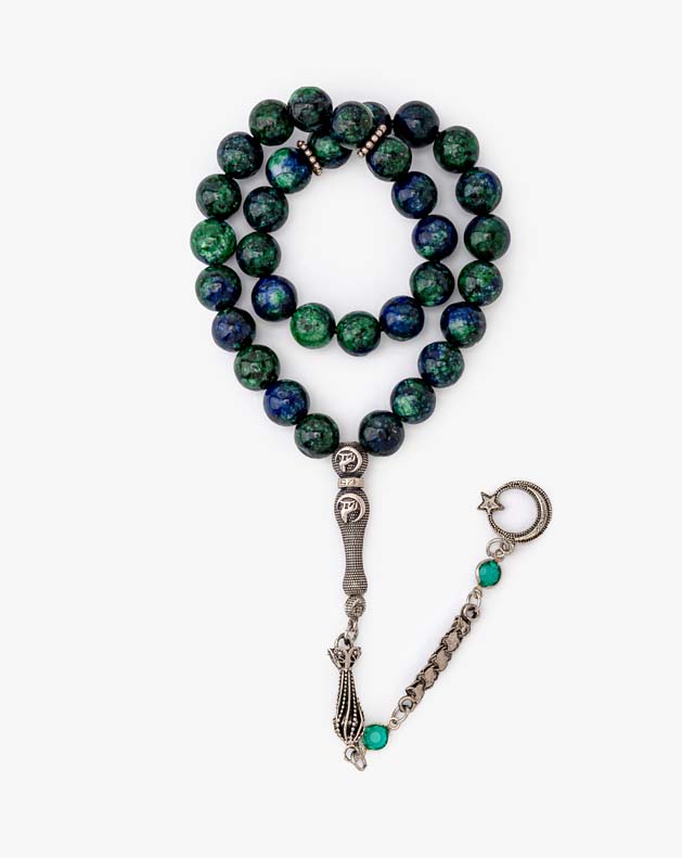 ROSARY AGATE STONE 9422ROSBL