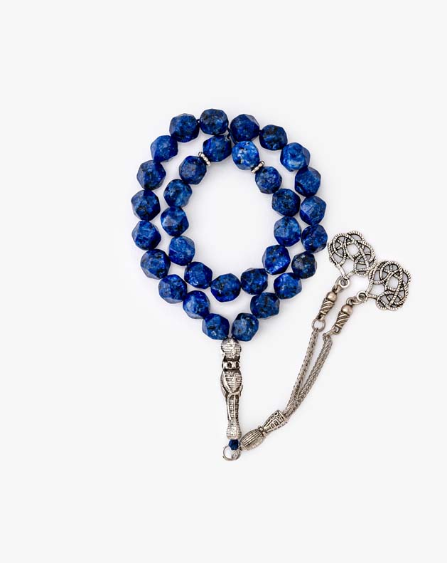 Diamond Stone Rosary 29233ROSBL