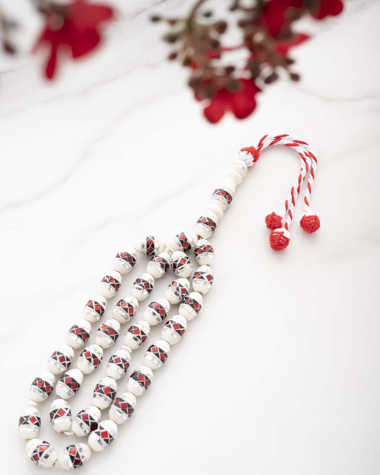 BONE ROSARY 4343ROSWT