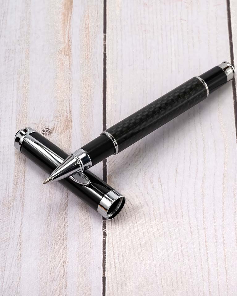 Men pen black & silver PEN808BK