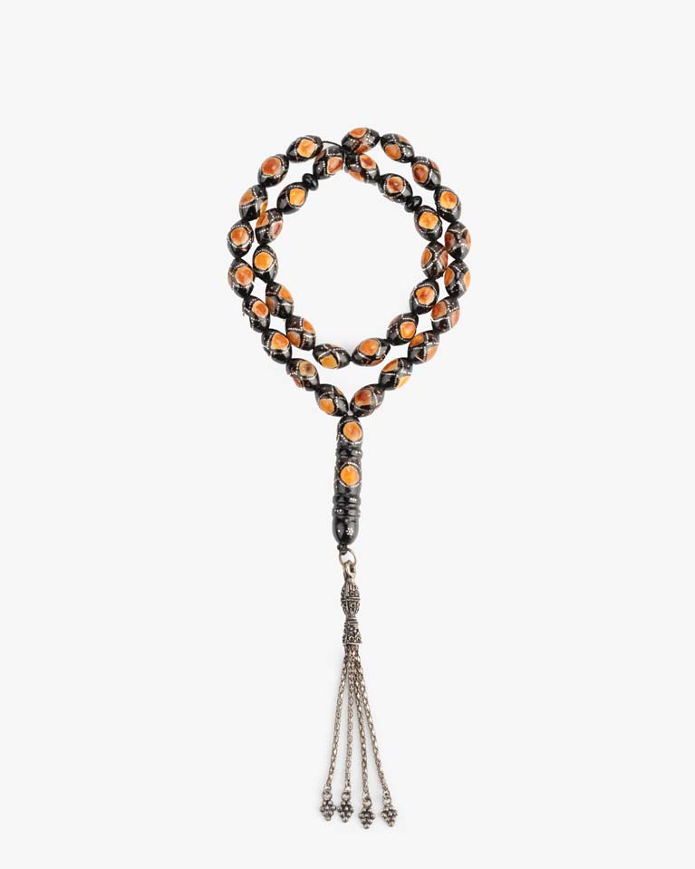 Yussor rosary silver 29823ROSMC