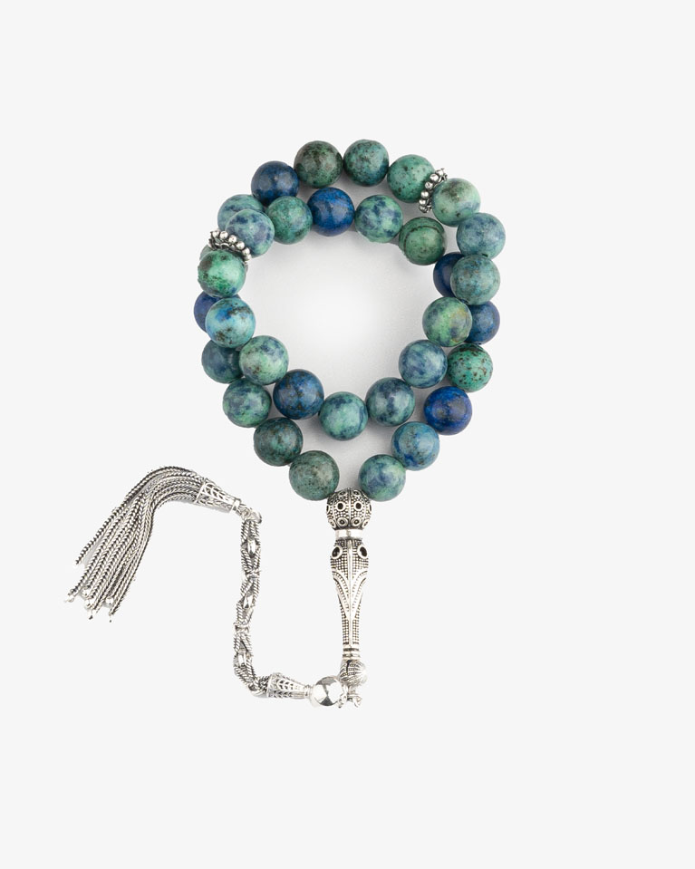 Lapis Lazuli Malachite Rosary ROS204BL