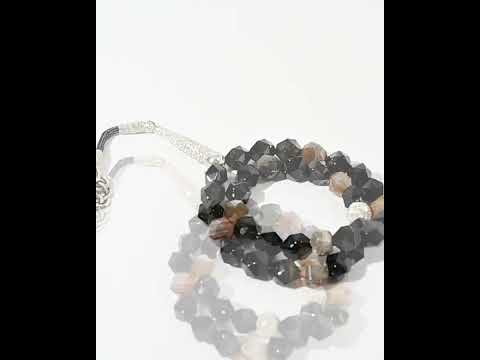 Aqate black Rosary ROS310BK