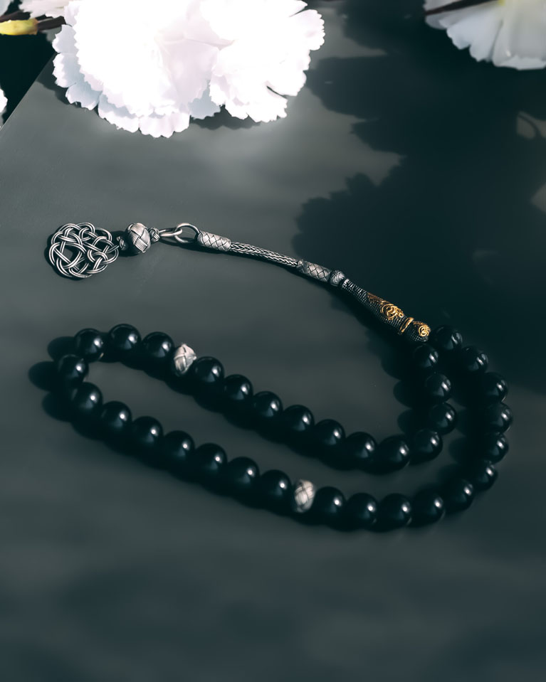 Obsidian Rosary ROS315BK