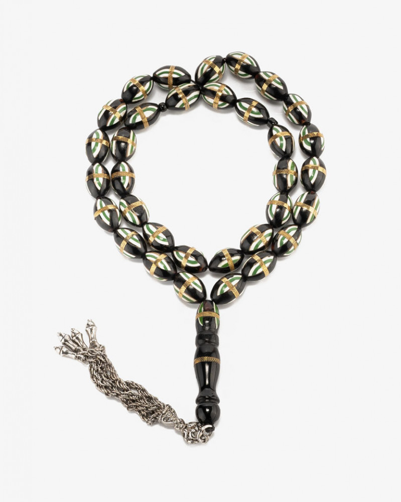 سبحة كوك منقوش بمعدن