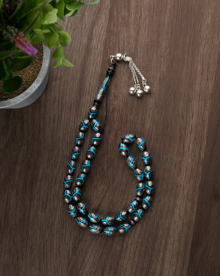 Yussor rosary silver ROS435BL