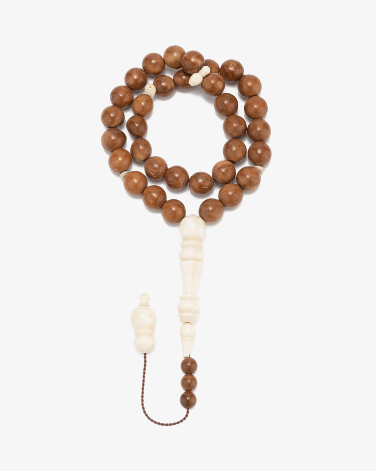 COOK WOOD BONE ROSARY ROS446BN