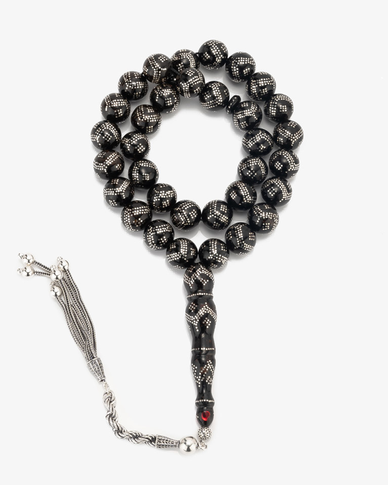 Yussor rosary silver ROS452BK