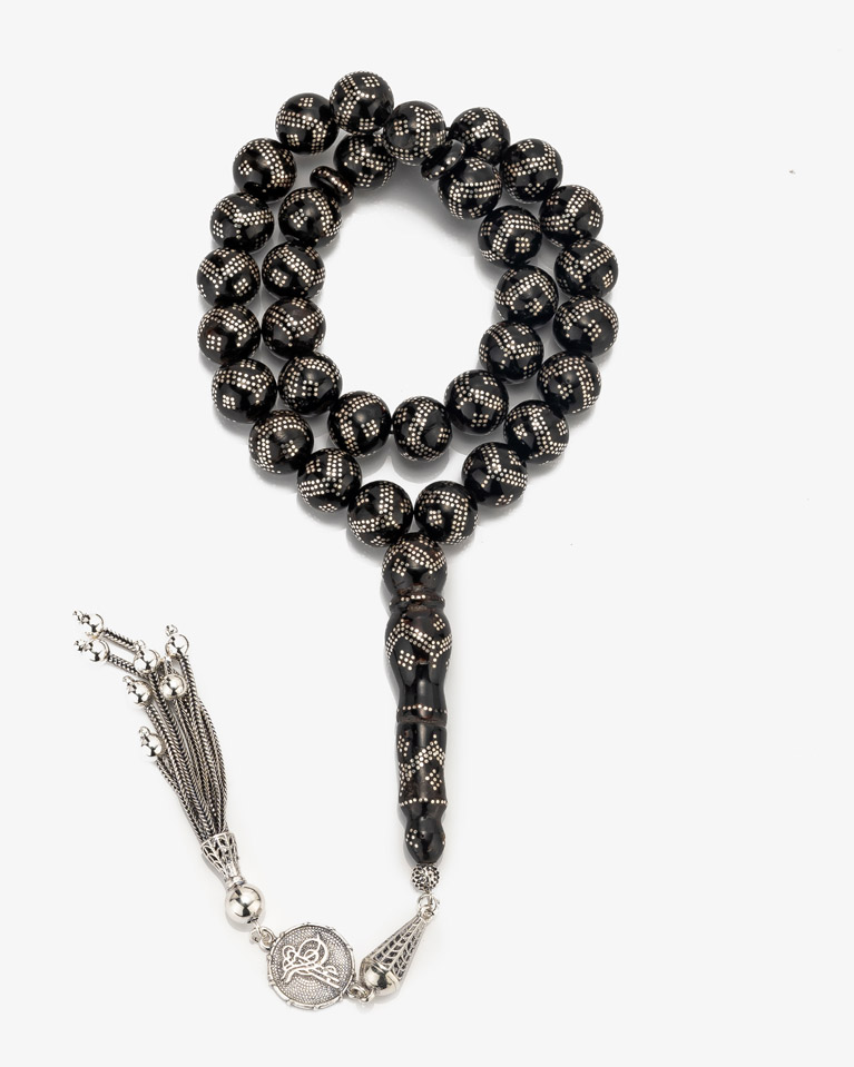 Yussor rosary silver ROS454BK