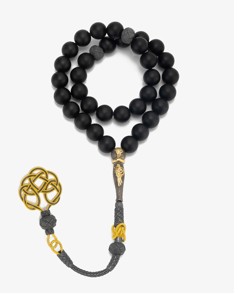 Aqate black Rosary ROS330BK