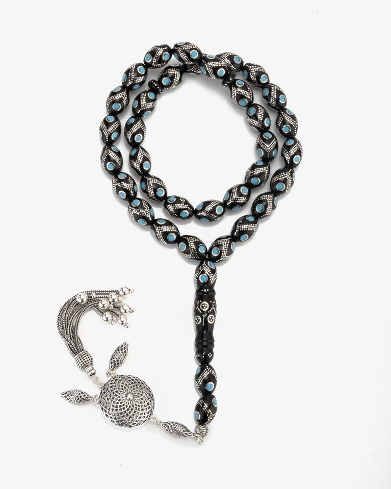 Yussor rosary silver ROS456BK