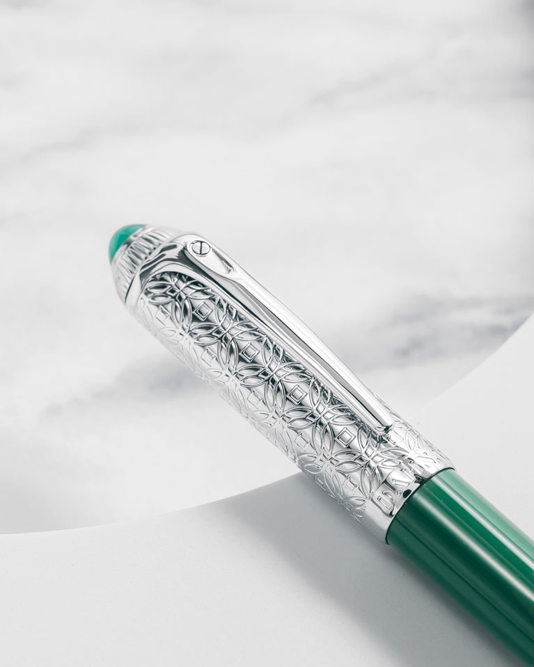DAHNAG pen green & silver PEN900GN