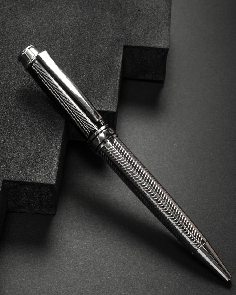 Men pen black & silver SEMPEN002BK