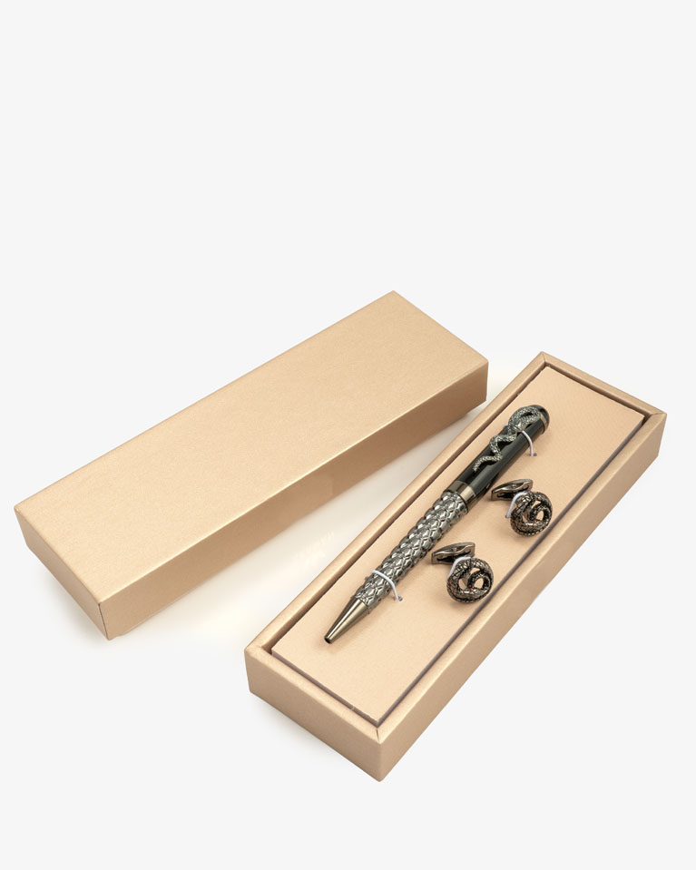 Pen & Cufflink black Set SEMPEN030BK