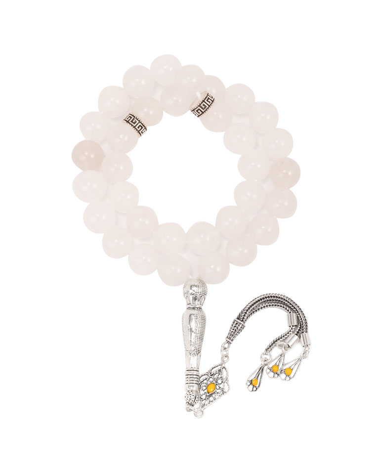 White Jade stone Rosary ROS230WH