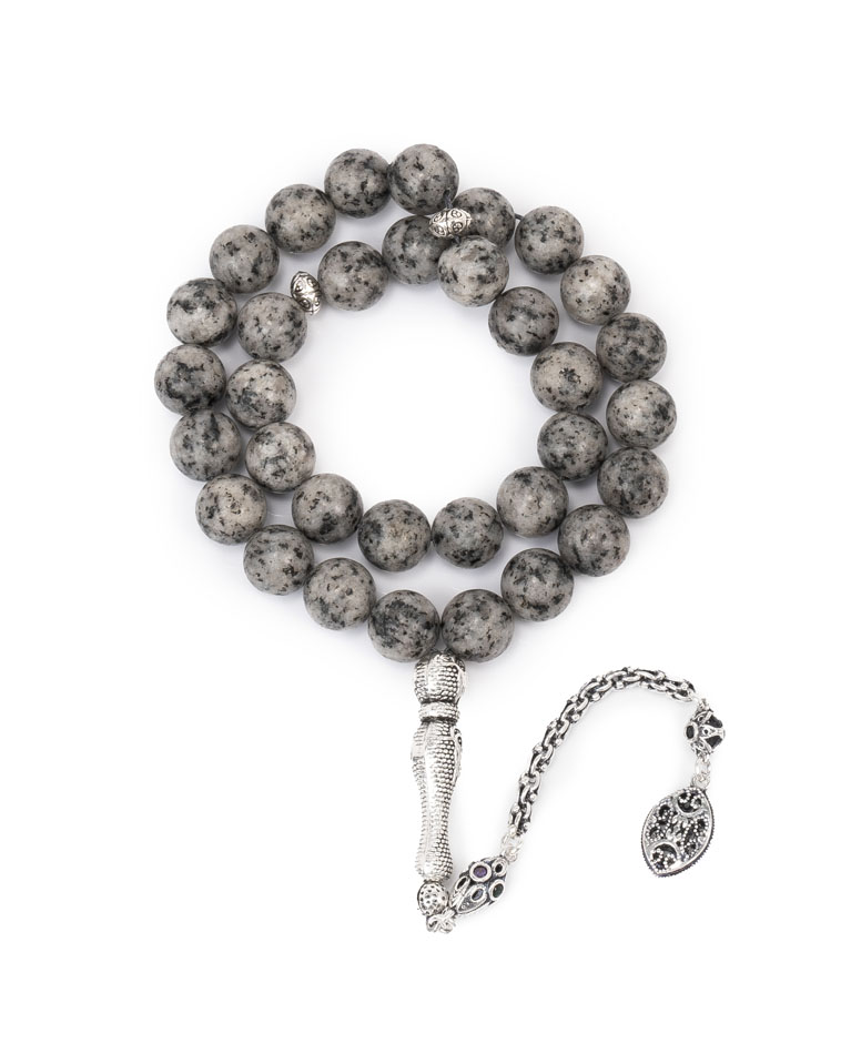 Sesame jasper stone rosary ROS236GY