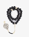 Aqate black Rosary ROS321BK
