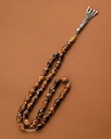 AMBER ROSARY SILVER ROS439BN