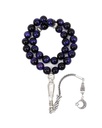 Natural purple stone rosary ROS260PR