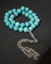 Turquoise stone rosary with veins ROS8101LL