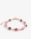 Jade and rose crochet bracelet WBRA127PK