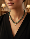 Ruby Zoisite stone necklace WNEC105GN