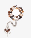 Colored agate stone rosary ROS141MC