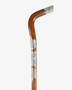 Omani dark wood crutch stick CAN855