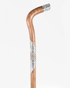 Omani dark wood crutch stick CAN864