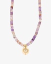 Women's necklace with amethyst stone WNEC212PR