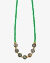 Women's necklace with African turquoise stone WNEC174MC